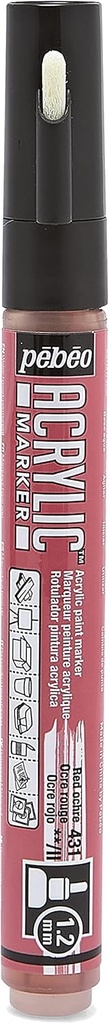 PEBEO ACRYLIC MARKER 1.2 TIP RED OCHRE