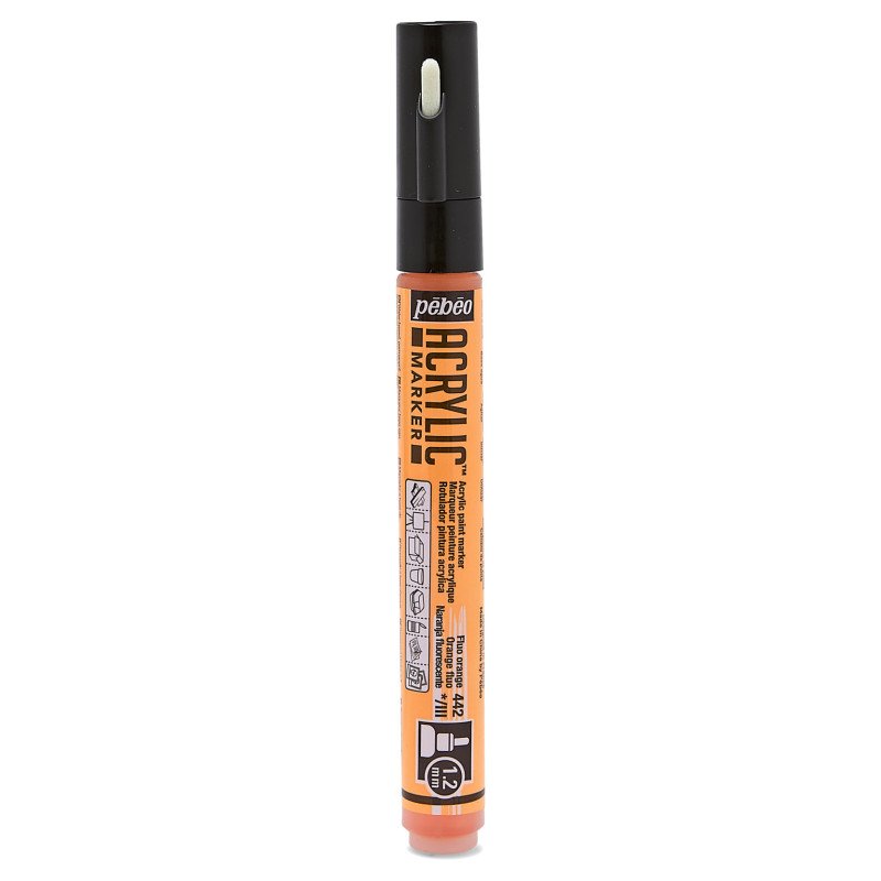 PEBEO ACRYLIC MARKER 1.2 TIP FLUORESCENT ORAN