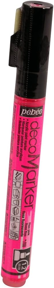 PEBEO ACRYLIC MARKER 1.2 TIP FLUORESCENT PINK