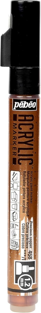 PEBEO ACRYLIC MARKER 1.2 TIP PRECIOUS COPPER