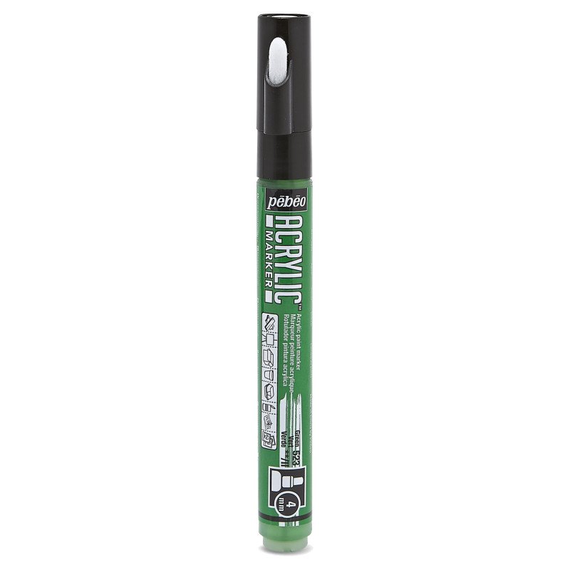 PEBEO ACRYLIC MARKER 4MM TIP GREEN