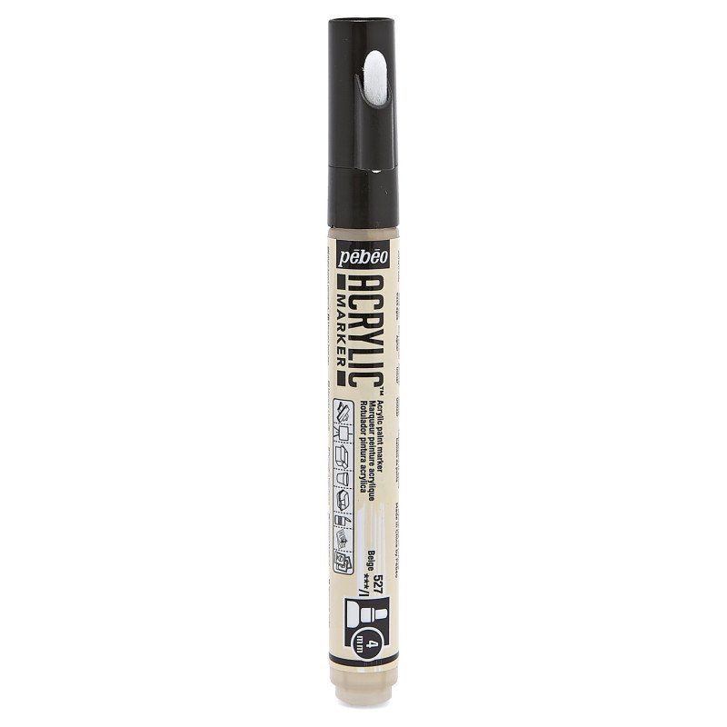 PEBEO ACRYLIC MARKER 4MM TIP BEIGE