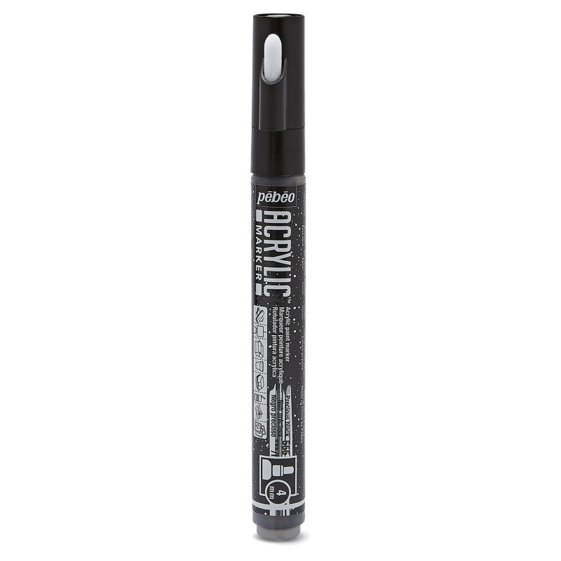 PEBEO ACRYLIC MARKER 4MM TIP PRECIOUS BLACK