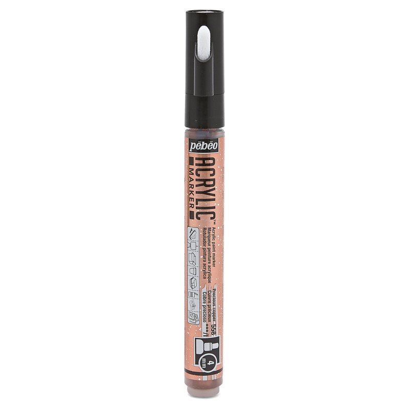 PEBEO ACRYLIC MARKER 4MM TIP PRECIOUS COPPER