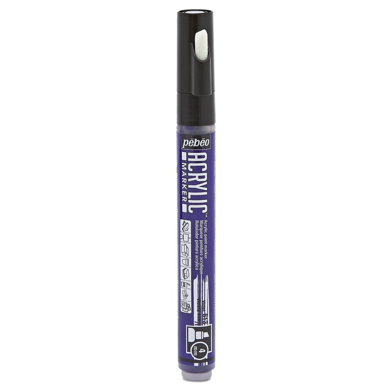 PEBEO ACRYLIC MARKER CHIESEL TP 4MM VIOLET