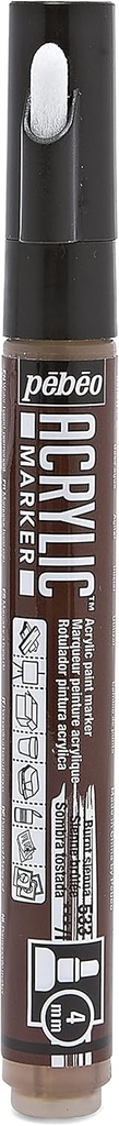 PEBEO ACRYLIC MARKER TIP 4MM BURNT SIENNA