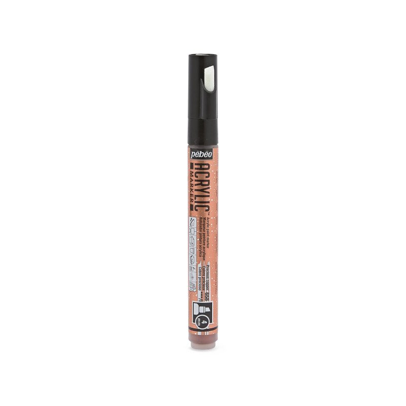 PEBEO ACRYLIC MARKER CHIESEL TIP 4MM PRECIOUS COPPER