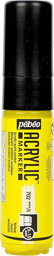 PEBEO ACRYLIC MARKER 5-15MM TIP YELLOW