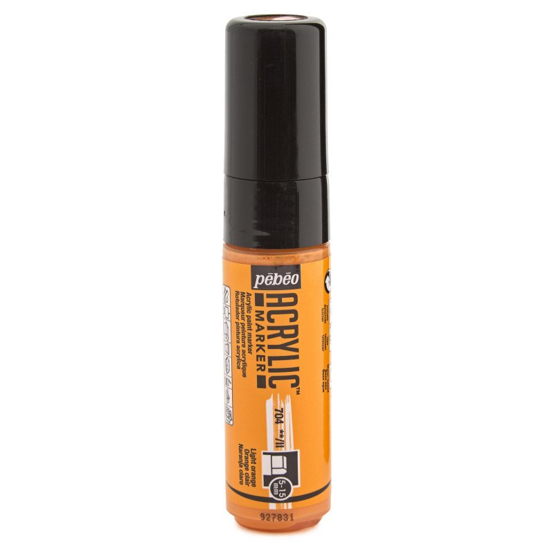 PEBEO ACRYLIC MARKER 5-15MM TIP LIGHT ORANGE