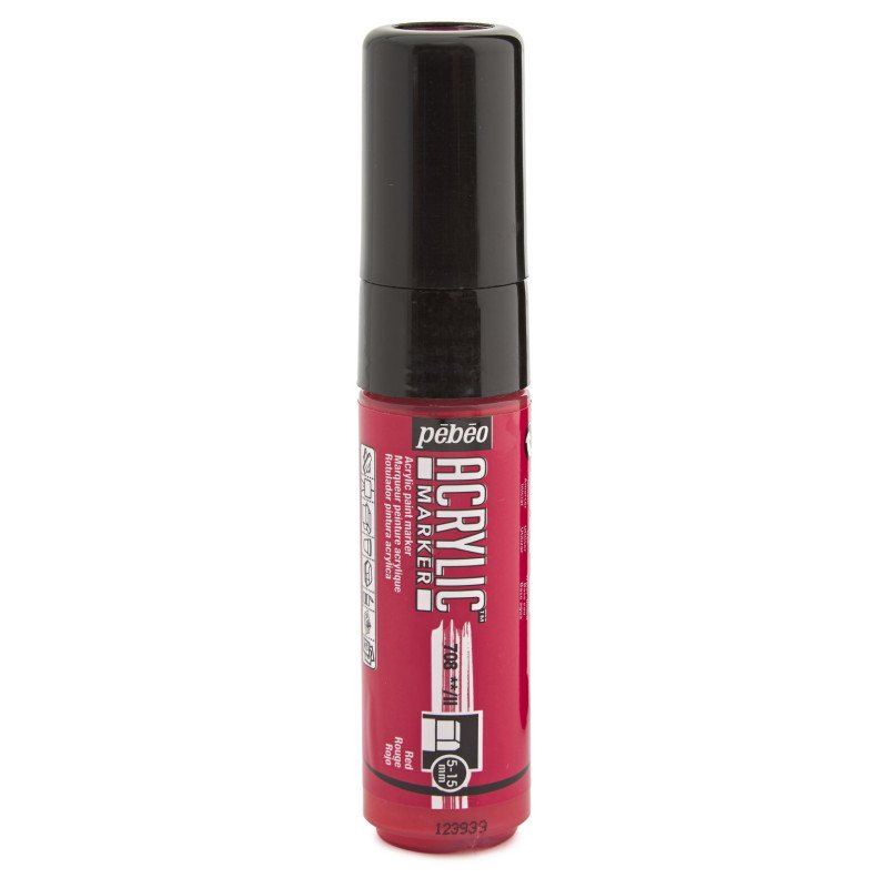 PEBEO ACRYLIC MARKER 5-15MM TIP RED