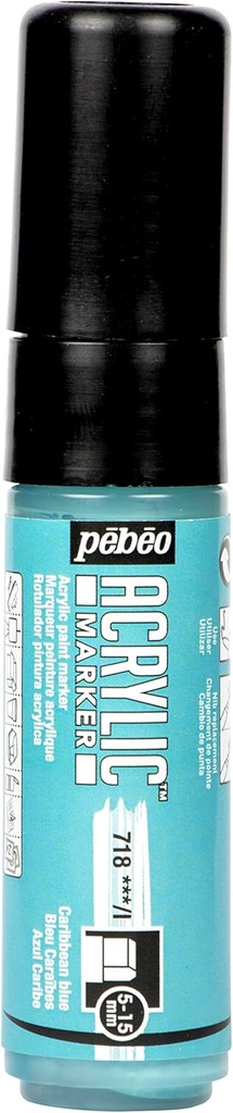 PEBEO ACRYLIC MARKER 5-15MM TIP CARIBBEAN BLUE