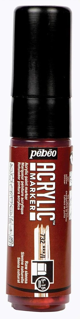 PEBEO ACRYLIC MARKER 5-15MM TIP RAW SIENNA