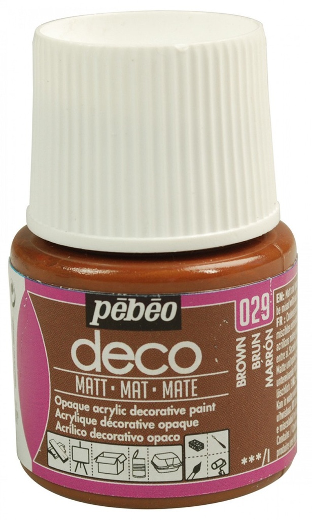 PEBEO DECO MATT 45ML BROWN