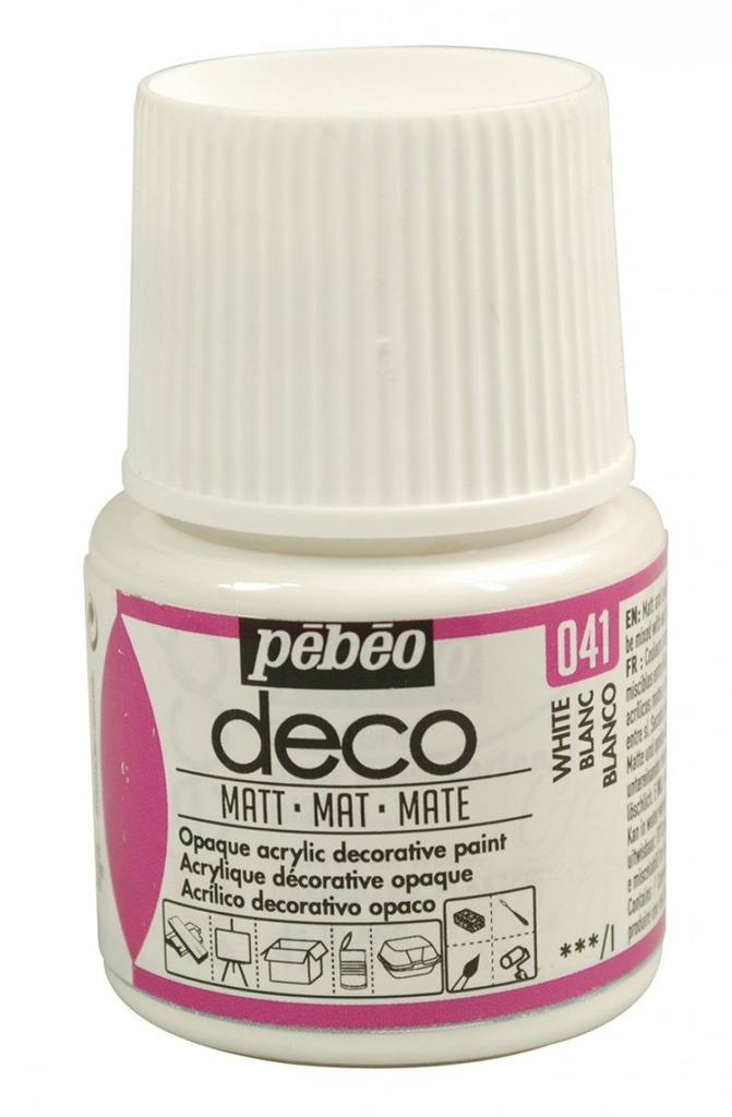 PEBEO DECO MATT 45ML WHITE