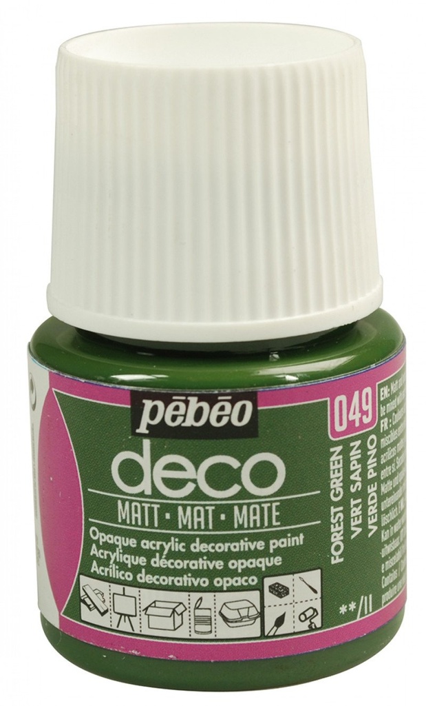 PEBEO DECO MATT 45ML FOREST GREEN