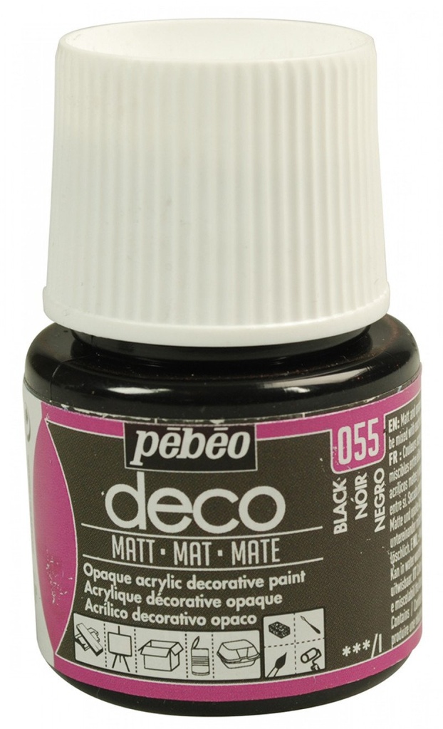 PEBEO DECO MATT 45ML BLACK