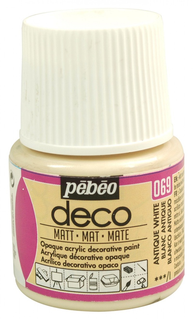 PEBEO DECO MATT 45ML ANTIQUE WHITE