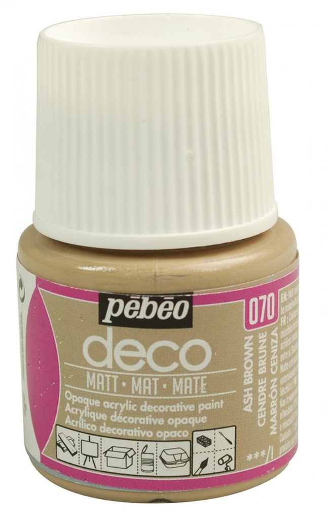 PEBEO DECO MATT 45ML ASH BROWN