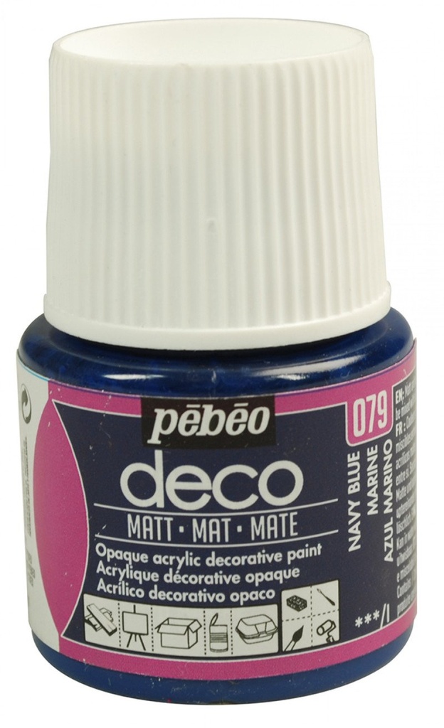 PEBEO DECO MAT 45ML NAVY BLUE