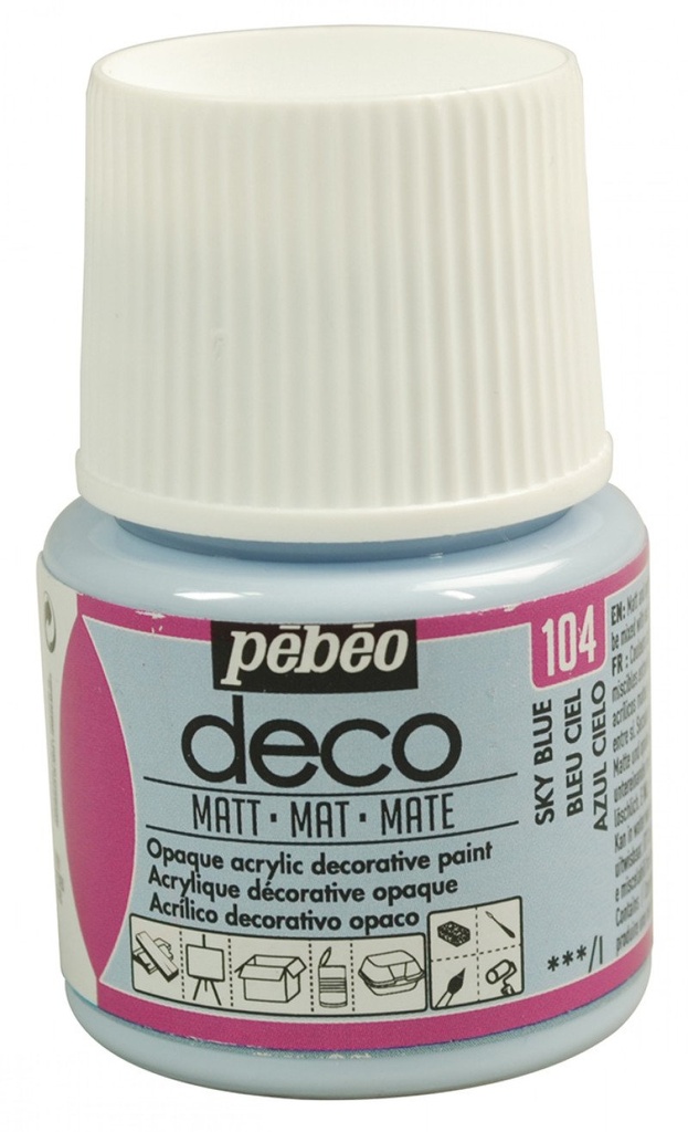 PEBEO DECO MATT 45ML SKY BLUE