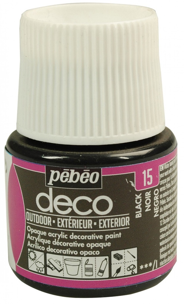 PEBEO DECO OUTDOOR 45ML BLACK