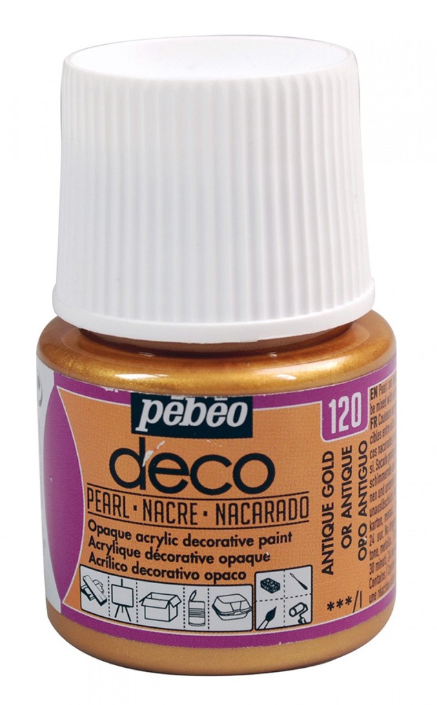 PEBEO DECO PEARL 45ML ANTIQUE GOLD