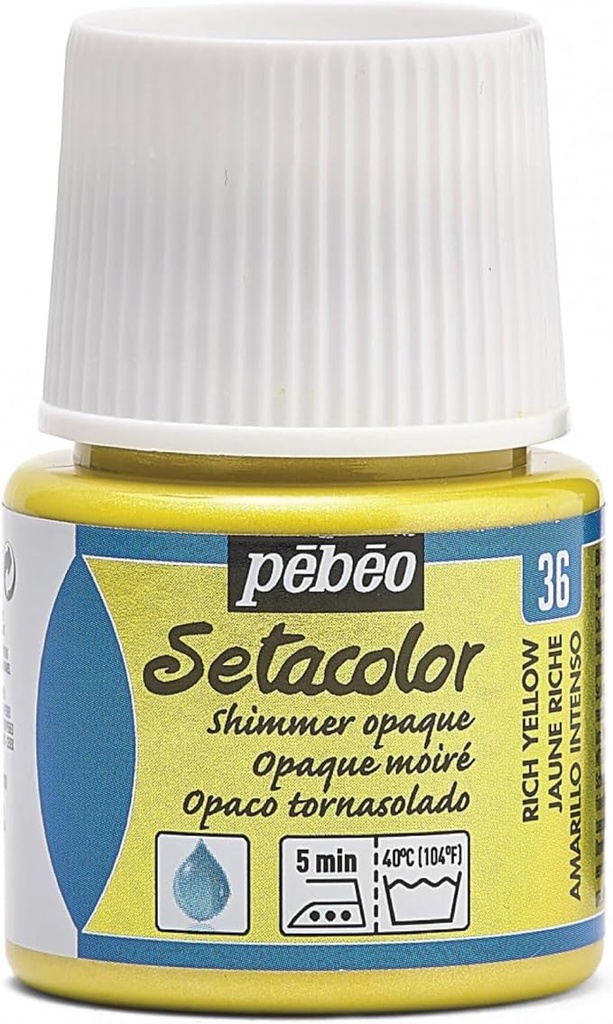 PEBEO SETA OPAQ SHIMMER 45ML RICH YELLOW