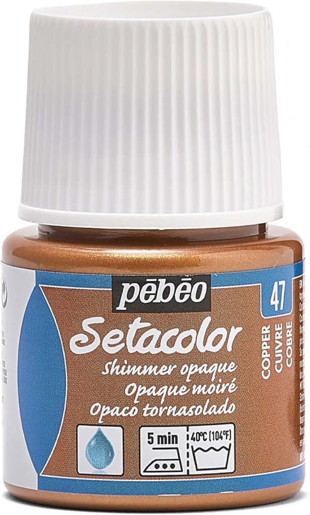 PEBEO SETA OPAQ SHIMMER 45ML COPPER