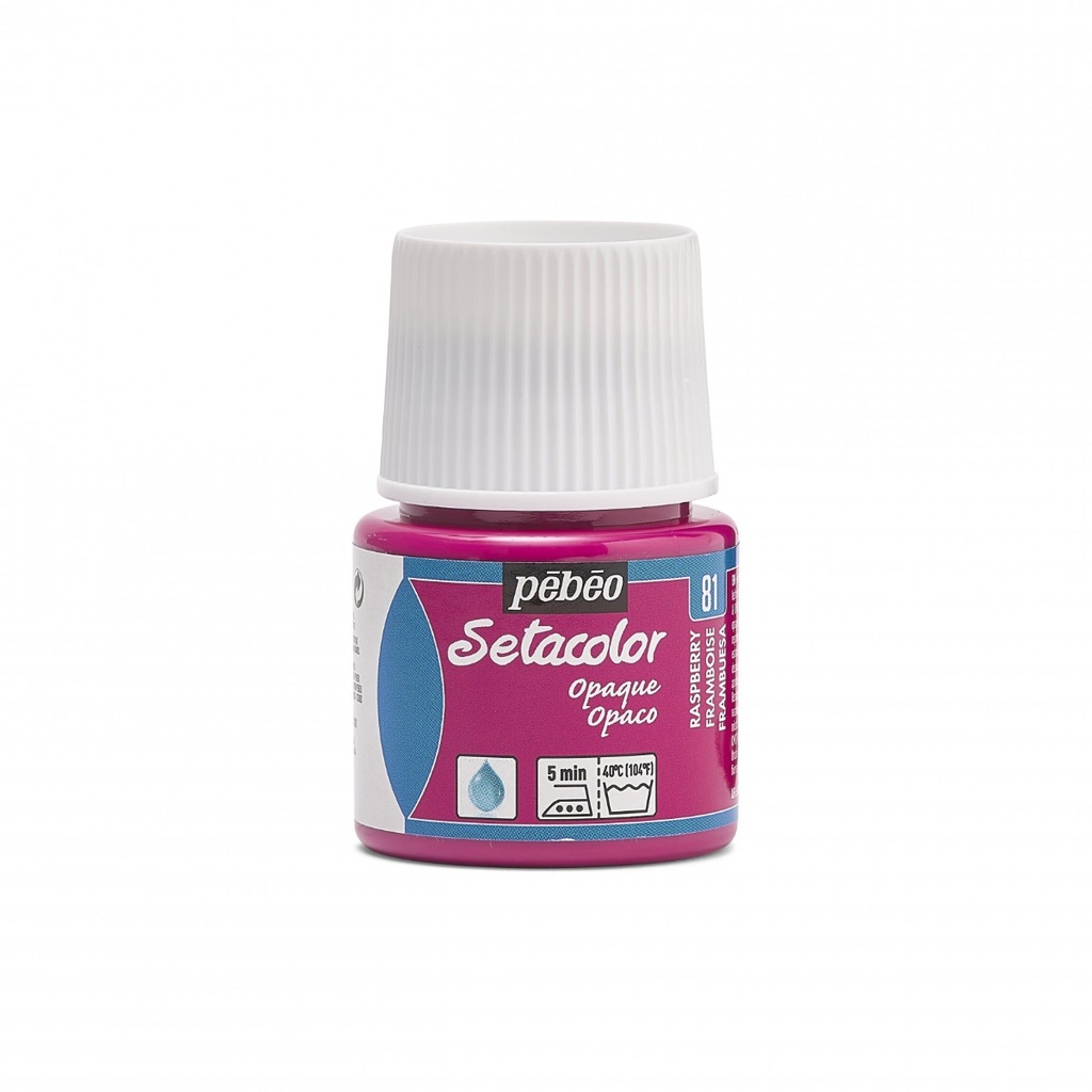 PEBEO SETACOLOR OPAQUE 45ML RASPBERRY