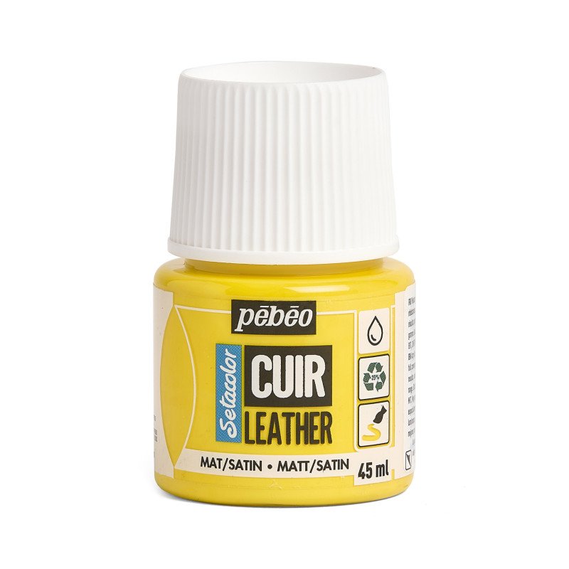 PEBEO SETACOLOR LEATHER 45ML VIVID YELLOW