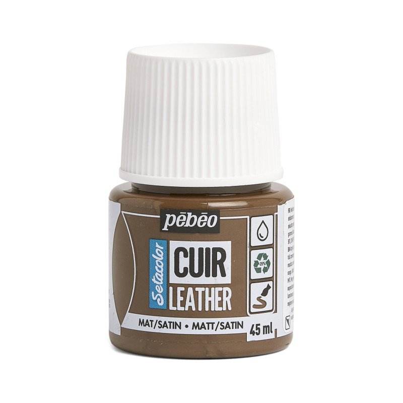 PEBEO SETACOLOR LEATHER 45ML EXPRES BROWN