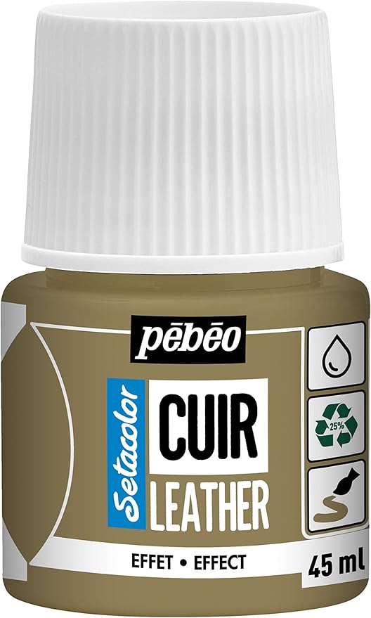 PEBEO SETACOLOR LEATHER 45ML METAL GOLD