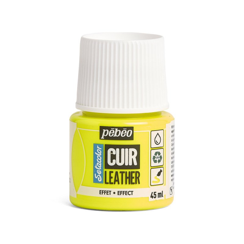PEBEO SETACOLOR LEATHER 45ML FLUO YELLOW