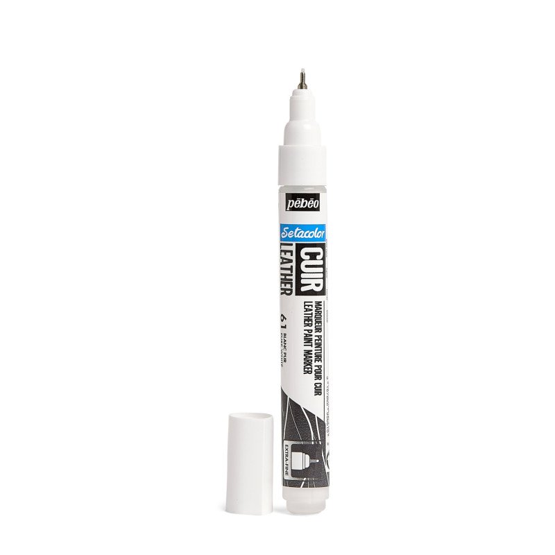 PEBEO SETACOLOR LEATHER MARKER PURE WHITE