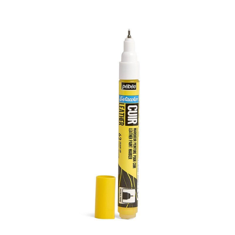 PEBEO SETACOLOR LEATHER MARKER VIVID YELLOW