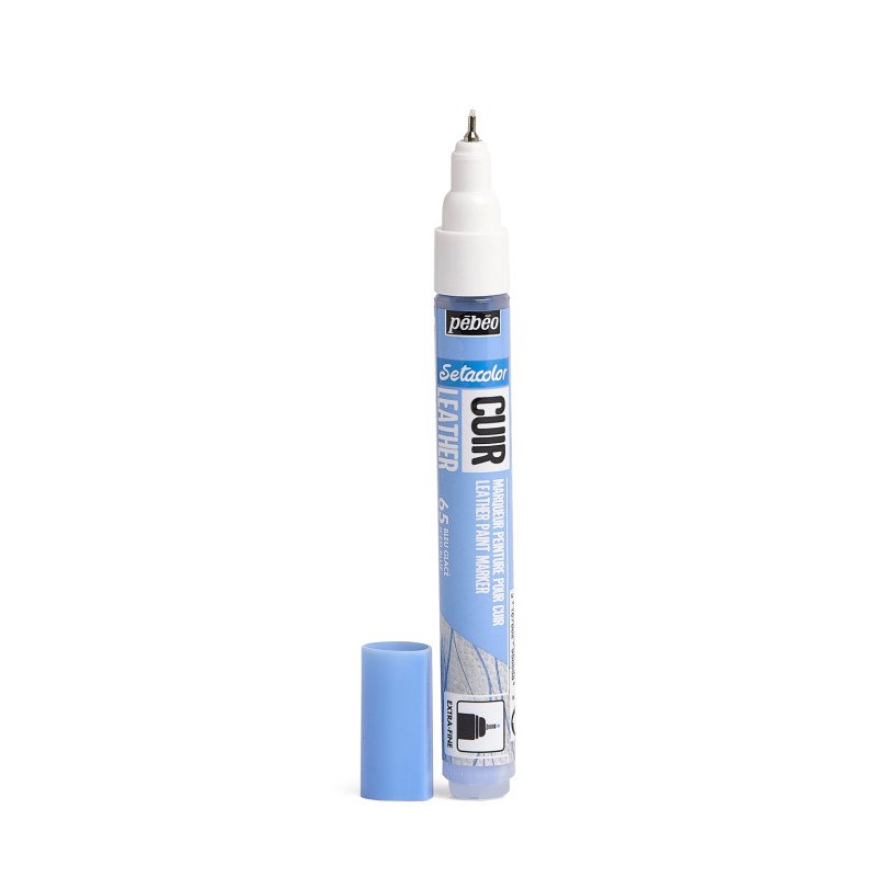 PEBEO SETACOLOR LEATHER MARKER ICED BLUE