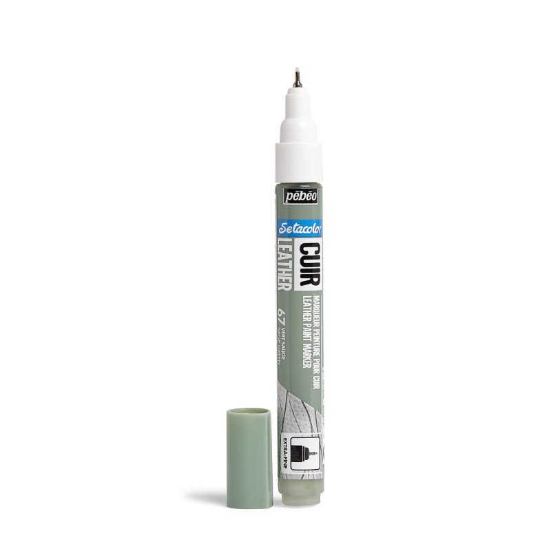 PEBEO SETACOLOR LEATHER MARKER SAGE GREEN