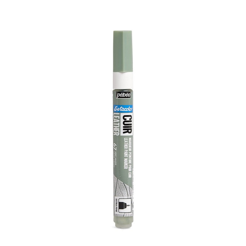 PEBEO SETACOLOR LEATHER MARKER SAGE GREEN
