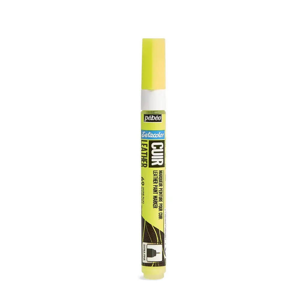 PEBEO SETACOLOR LEATHER MARKER FLUO YELLOW