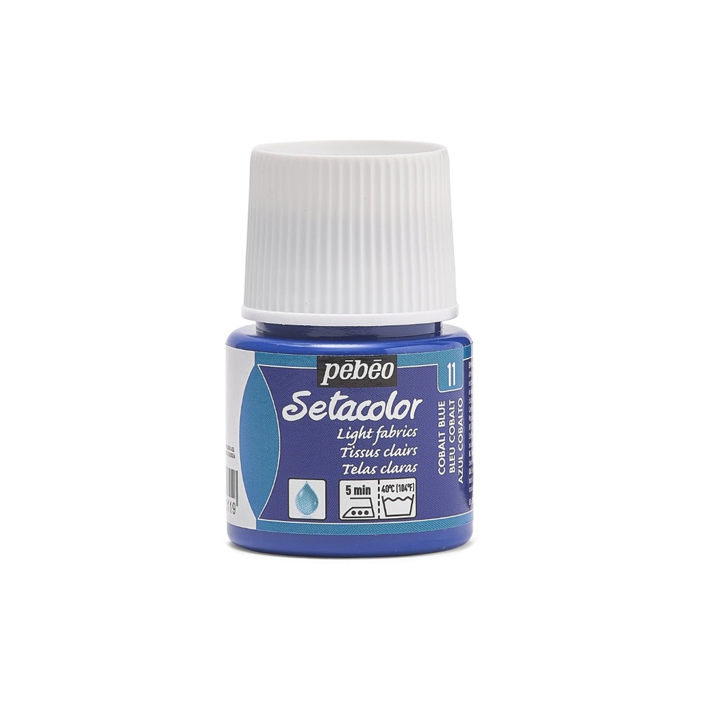 PEBEO SETACOLOR LIGHT FABRIC 45ML COBALT BLU