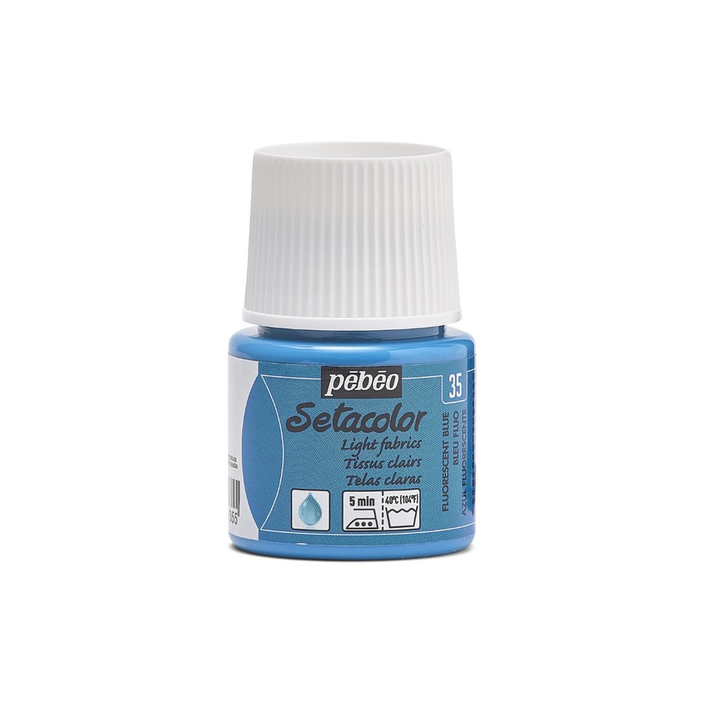 PEBEO SETACOLOR LIGHT FABRIC 45ML FLUO BLUE