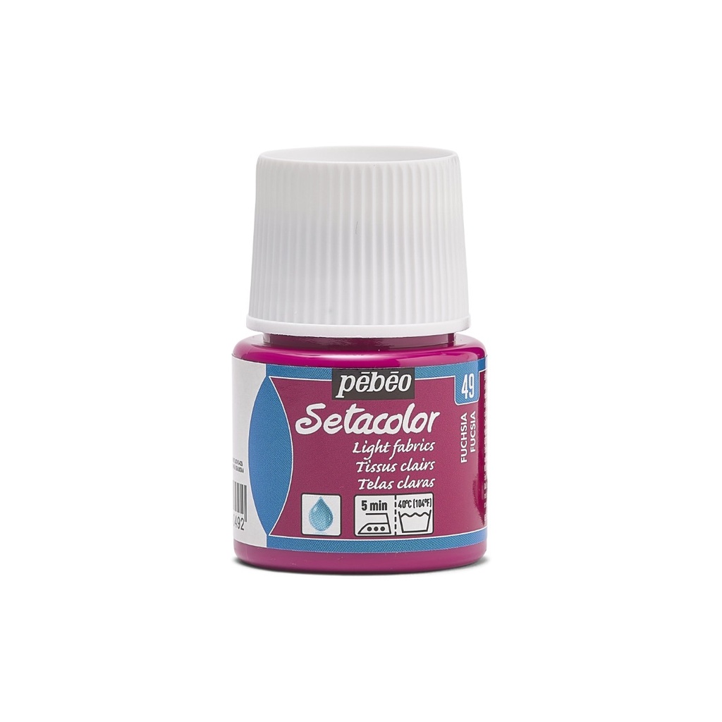 PEBEO SETACOLOR LIGHT FABRIC 45ML FUSCHIA