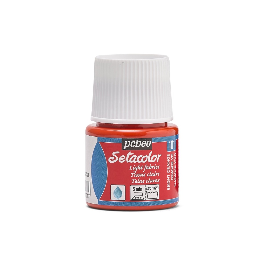 PEBEO SETACOLOR LIGHT FABRIC 45ML VIVID ORANGE