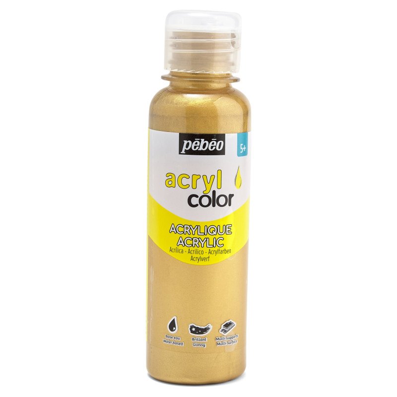 PEBEO CHILDREN'S ACRYLIC PAINT - ACRYLCOLOR 150ML GOLD