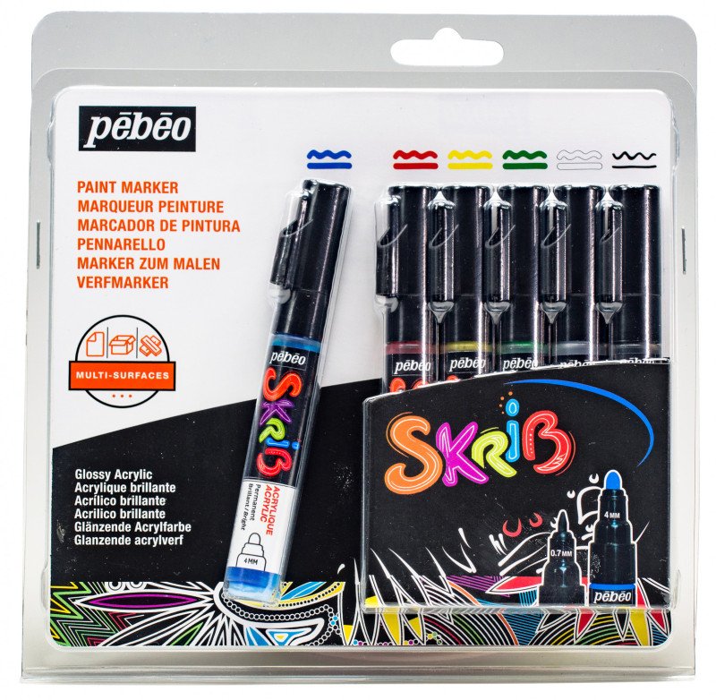 SET 6 MARKER ACRYLIC CLASSIC