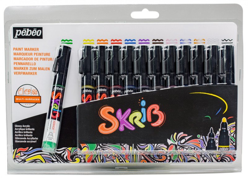 PEBEO SET 12MARKER ACRYLIC CLASSIC