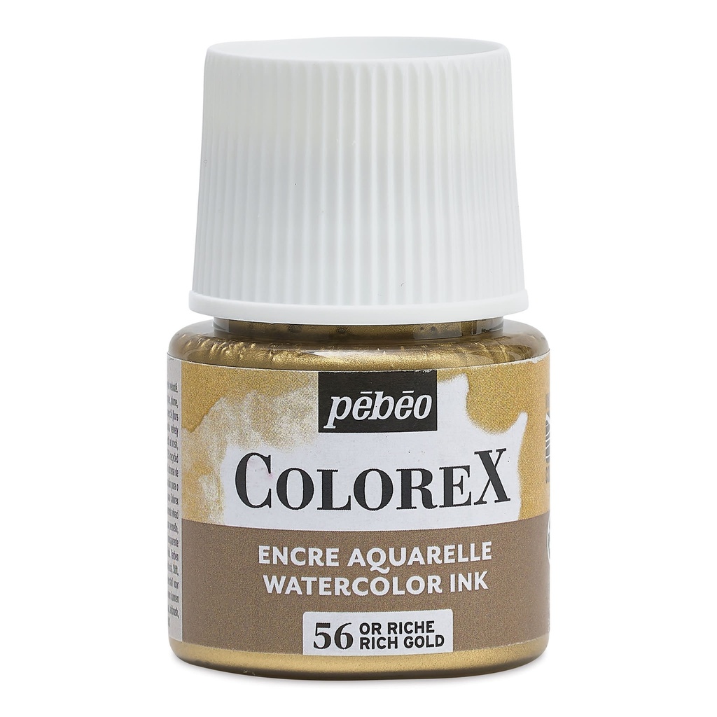 PEBEO WATER COLOUR INK COLOREX 45ML RICH GOLD 417056