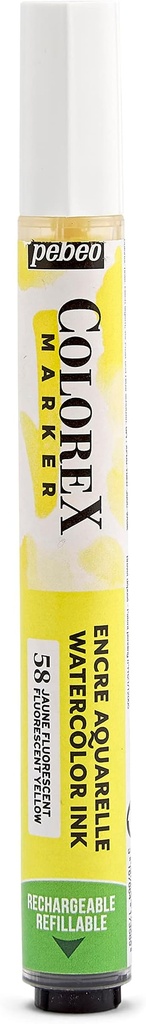 PEBEO COLOREX MARKER FLUORESCENT YELLOW