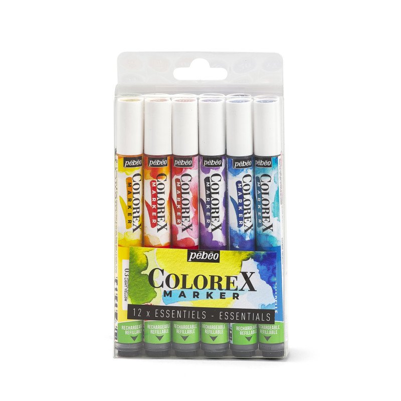 PEBEO COLOREX MARKER SET 12 ESSENTIA