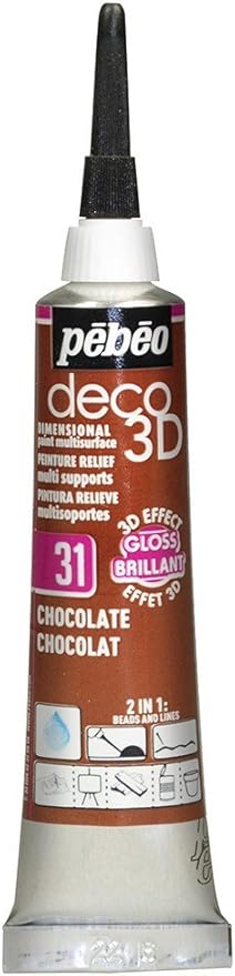 PEBEO DECO 3D GLOSS 20ML CHOCOLATE